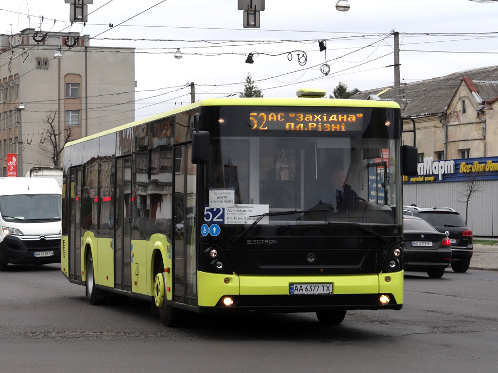 Lviv, Electron A18501 # АА 6377 ТХ