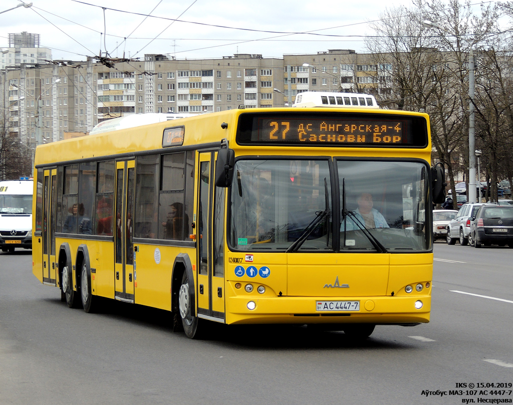 Minsk, MAZ-107.485 č. 024007