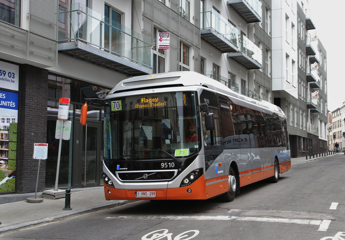 Brussels, Volvo 7900 Hybrid # 9510