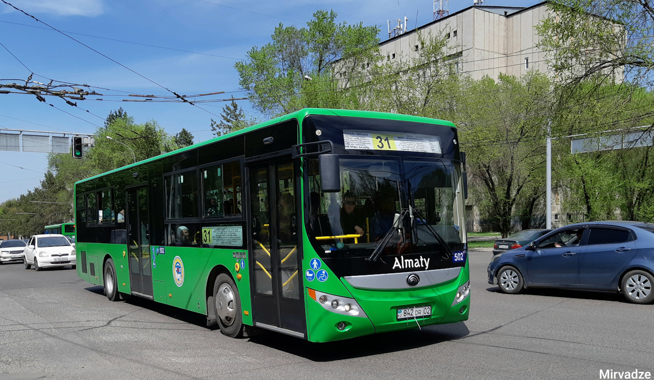 Almaty, Yutong ZK6118HGA # 502