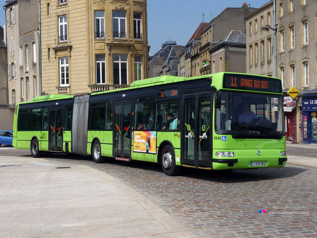 Metz, Irisbus Agora L № 0449