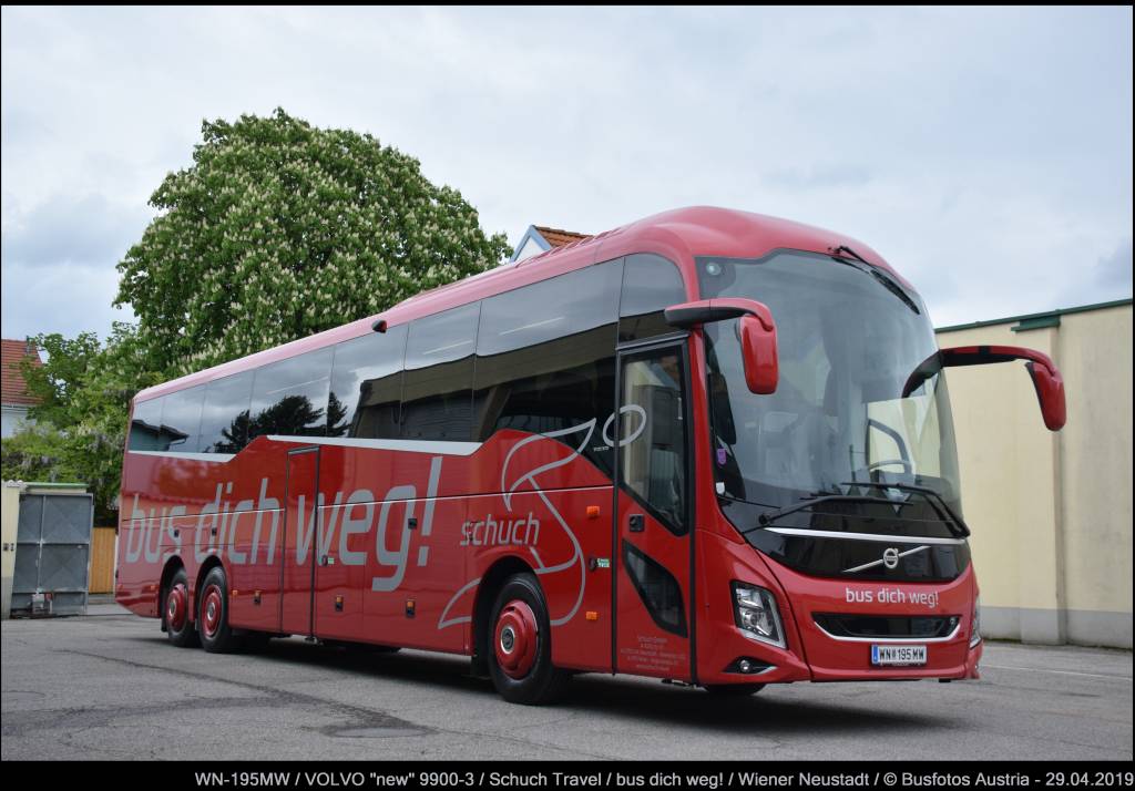 Wiener Neustadt, Volvo 9900 13.9m # WN-195 MW