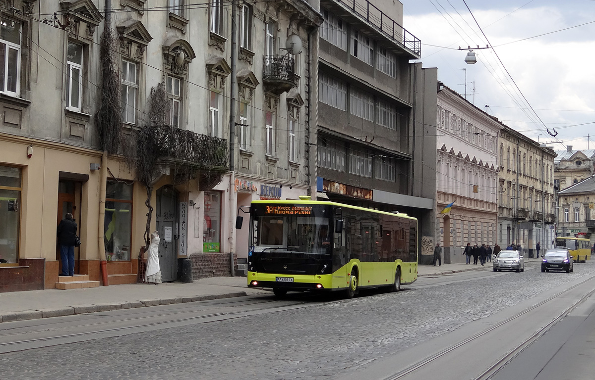 Lviv, Electron A18501 # АА 6203 ТХ