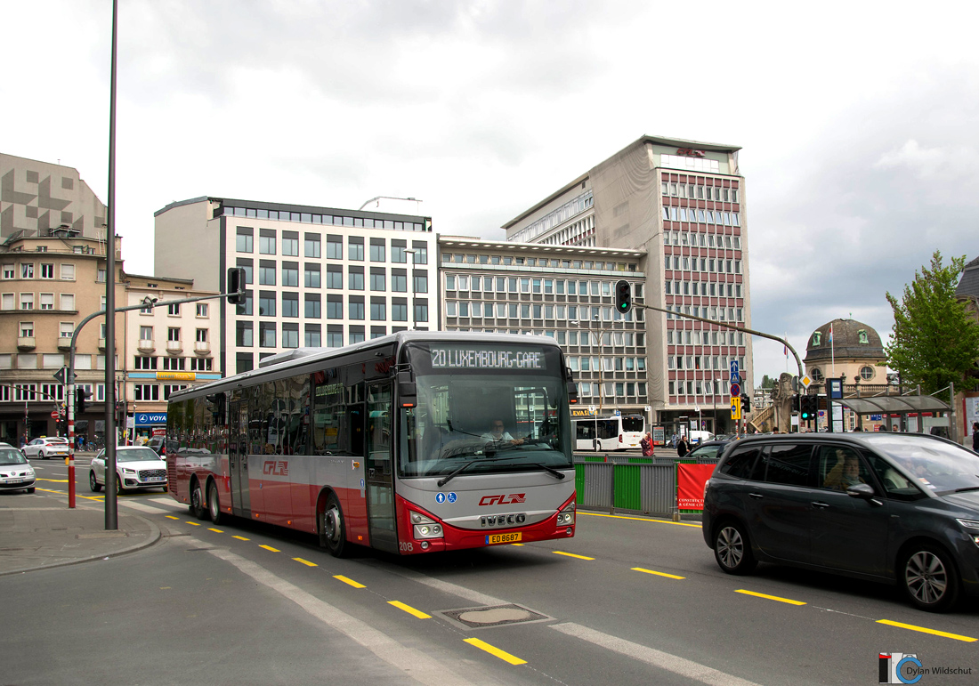Luxembourg-ville, IVECO Crossway LE Line 14.5M # 208