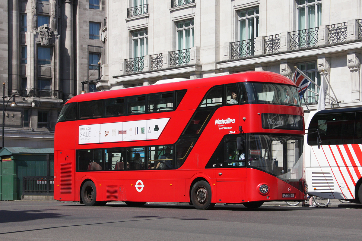 London, Wright New Bus for London # LT764