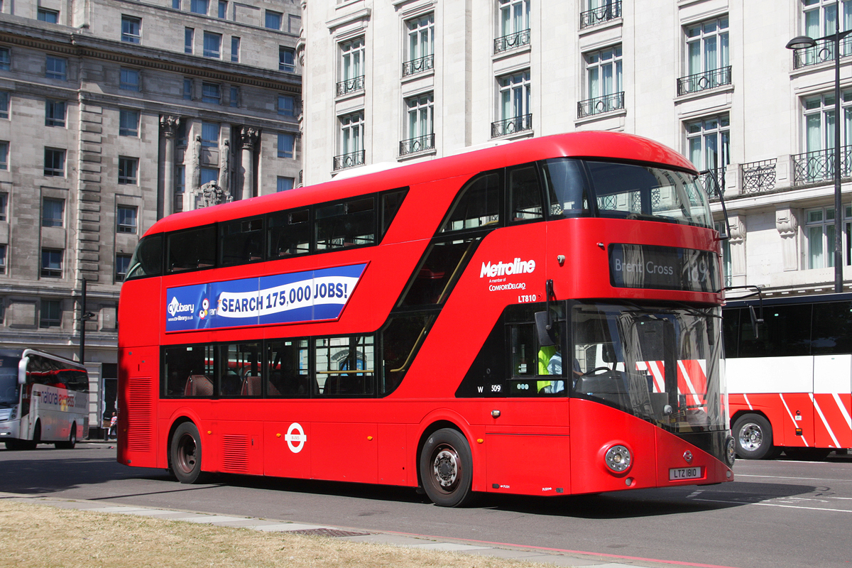 London, Wright New Bus for London # LT810