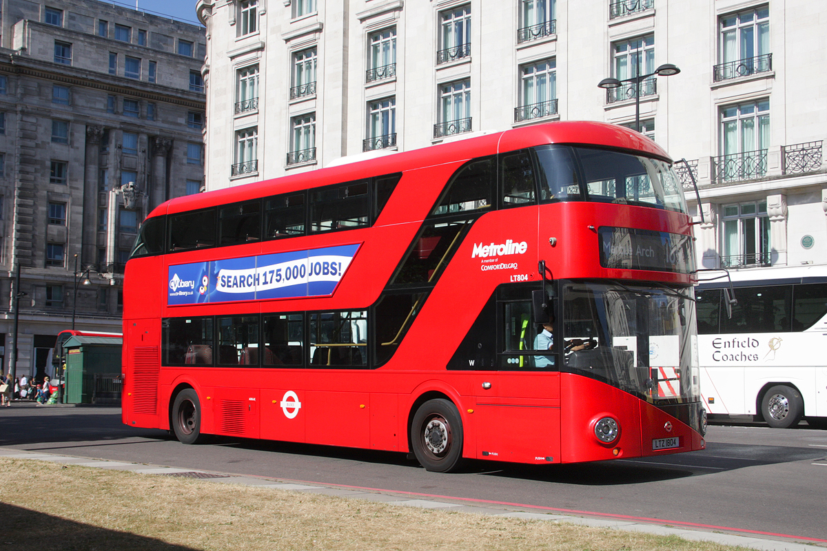 London, Wright New Bus for London # LT804