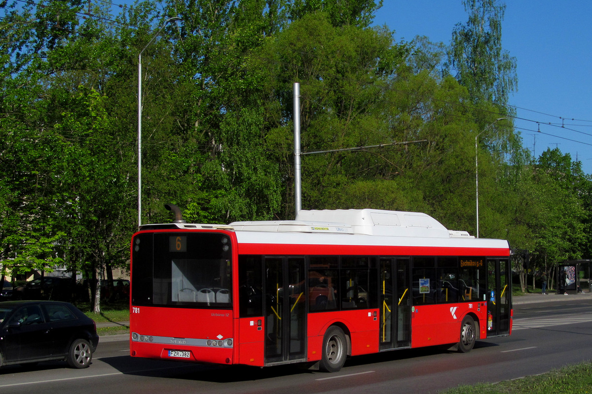Каунас, Solaris Urbino III 12 CNG № 781