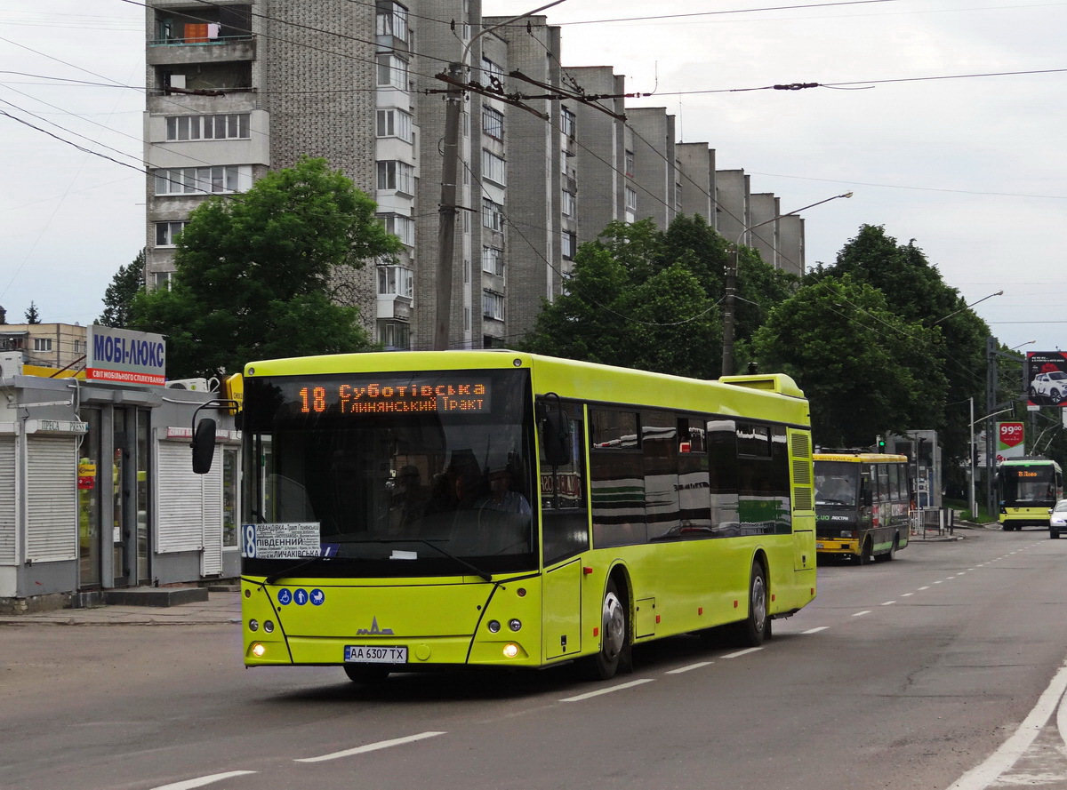 Lviv, MAZ-203.069 č. АА 6307 ТХ