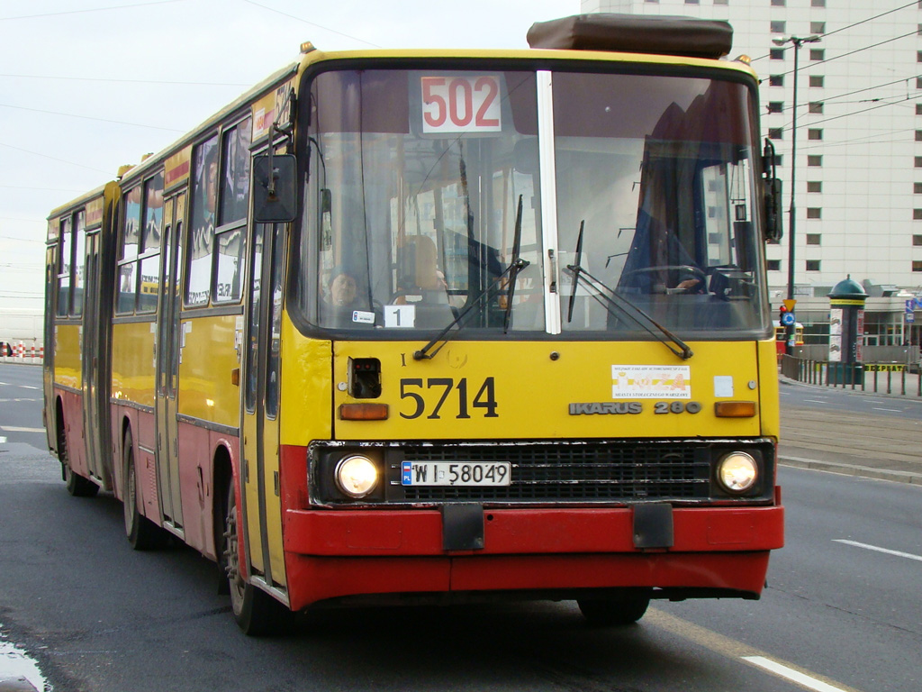 Warsaw, Ikarus 280.70 № 5714