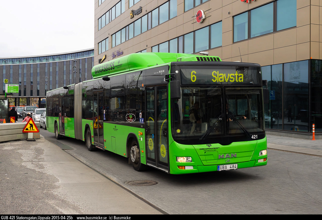 Уппсала, MAN A23 Lion's City G NG313 CNG № 421