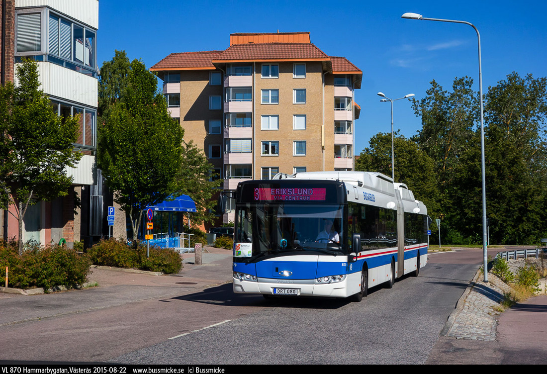 Västerås, Solaris Urbino III 18 CNG No. 870