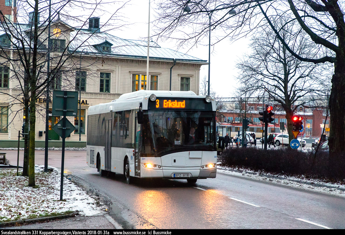 Västerås, Solaris Urbino III 12 LE CNG # 331