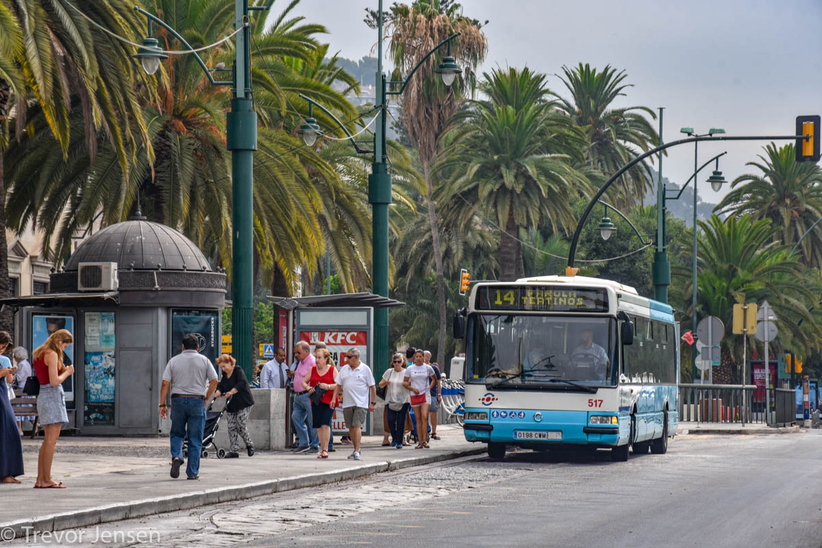 Málaga, Hispano Citybus E (Irisbus Agora S) č. 517