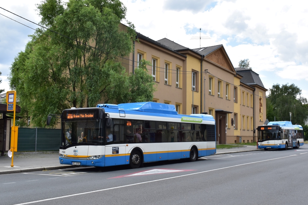Ostrava, Solaris Urbino III 12 CNG # 7150; Ostrava, Solaris Urbino III 12 CNG # 7205