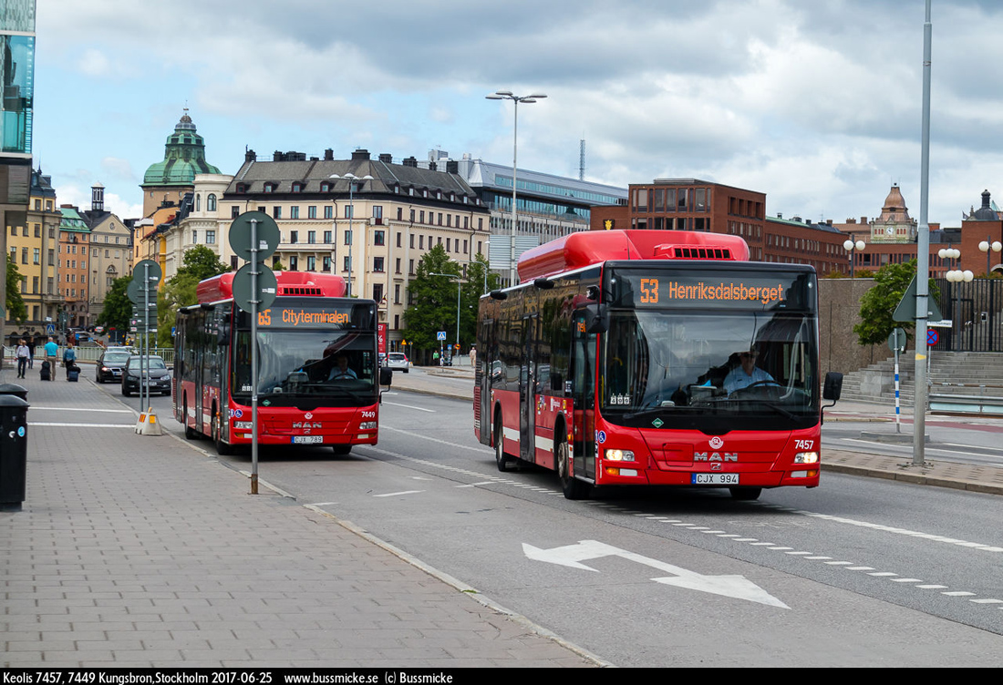 Stockholm, MAN A21 Lion's City NL313 CNG # 7457