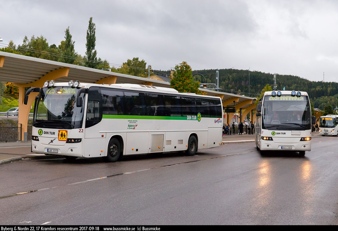 Sundsvall, Volvo 9700H č. 17; Sundsvall, Volvo 9700S č. 22
