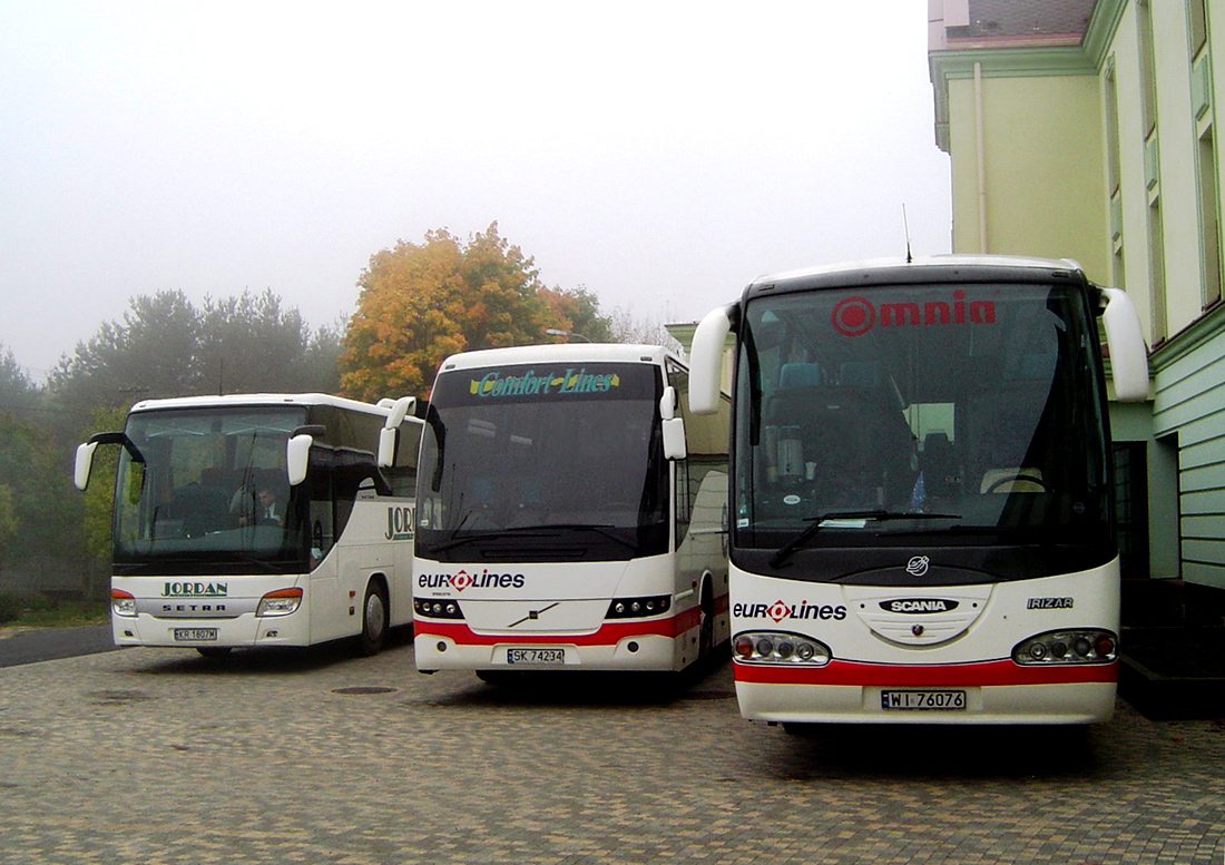 Katowice, Irizar Century # WI 76076; Gliwice, Volvo 9700HD # SK 74234