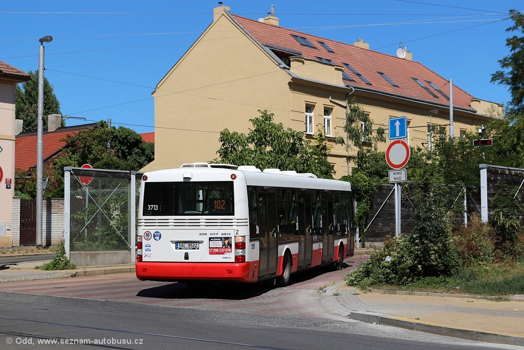 Prague, SOR NB 12 № 3713