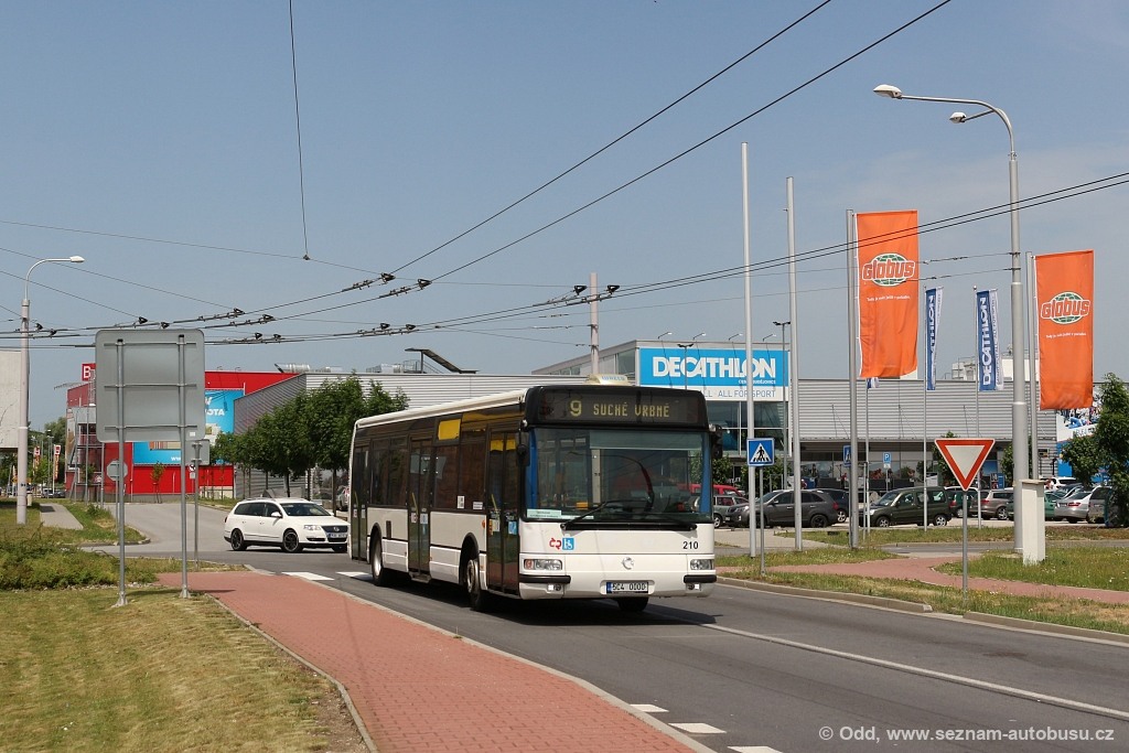 České Budějovice, Karosa Citybus 12M.2070 (Renault) # 210