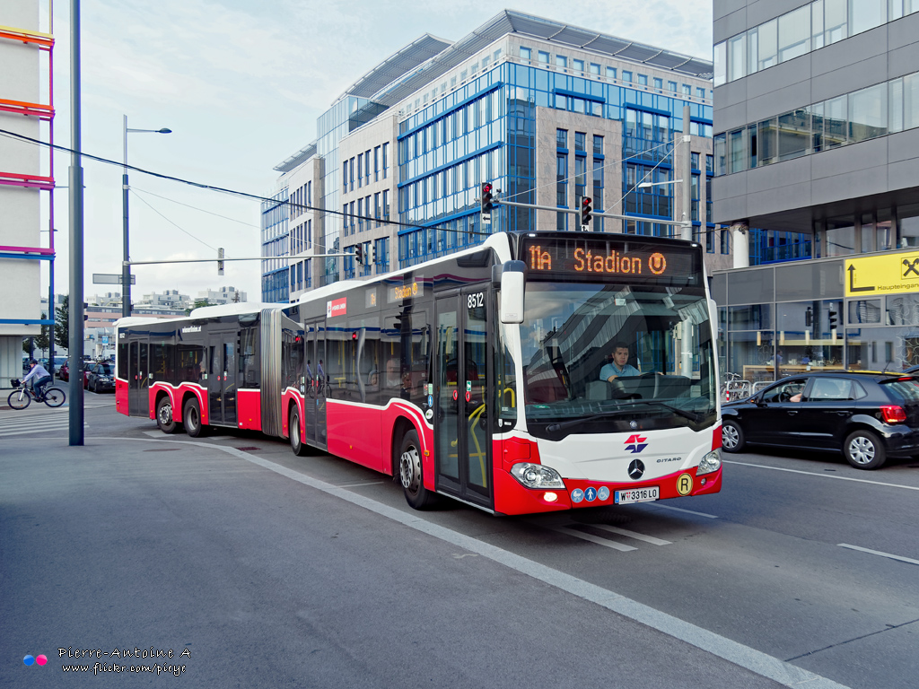 Wien, Mercedes-Benz Citaro C2 GL CapaCity č. 8512