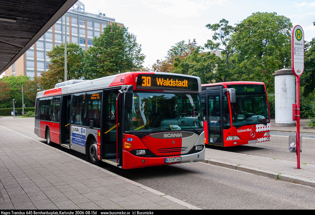 Karlsruhe, Scania OmniCity CN94UB 4X2EB # KA-HT 645