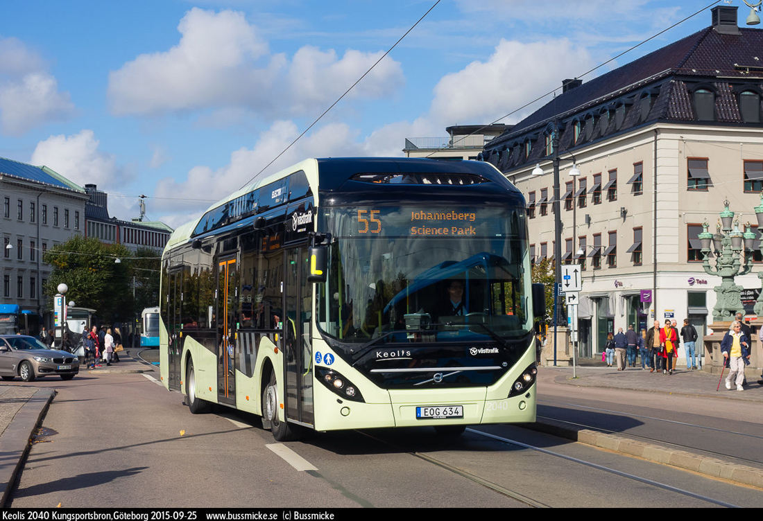Göteborg, Volvo 7900 Electric Hybrid # 2040
