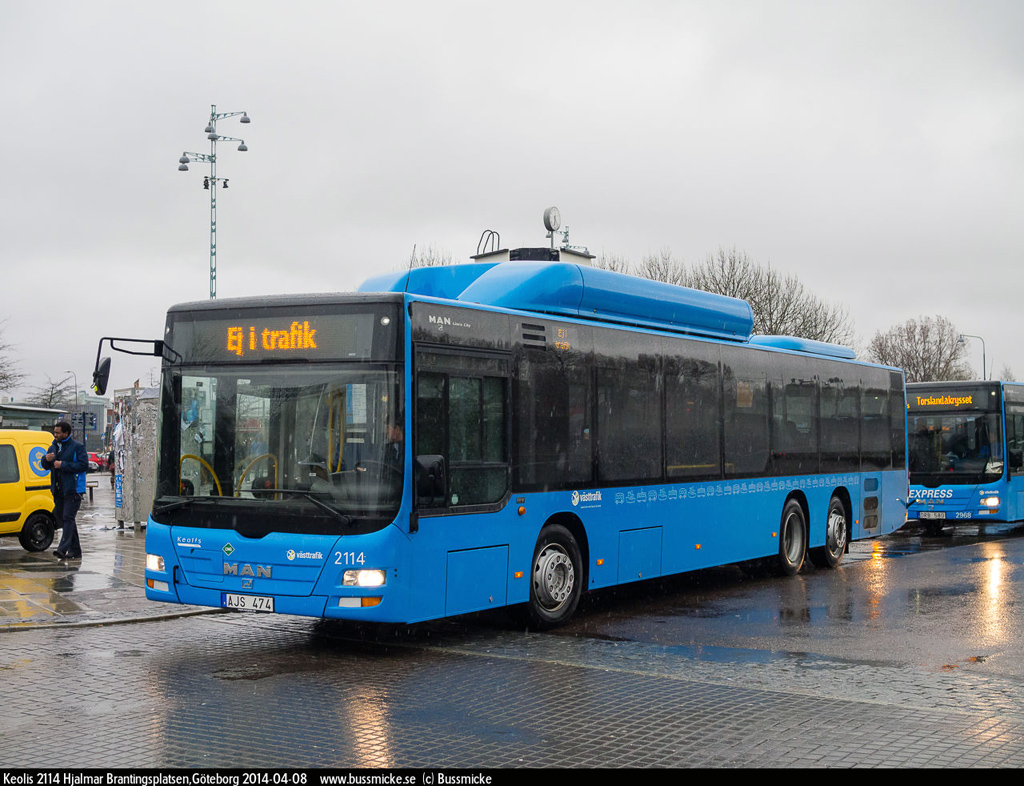 Гётеборг, MAN A36 Lion's City C NL363-13,7 CNG № 2114