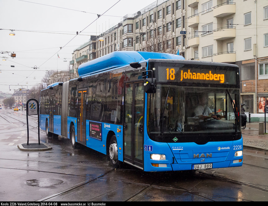 Гётеборг, MAN A23 Lion's City G NG313 CNG № 2226