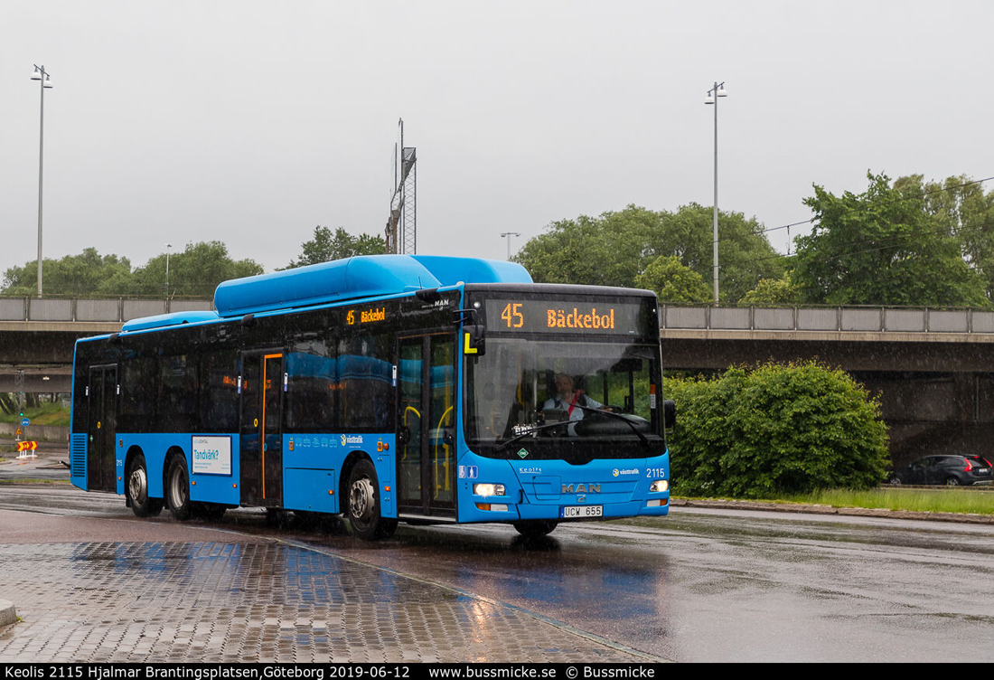 Гётеборг, MAN A36 Lion's City C NL363-13,7 CNG № 2115