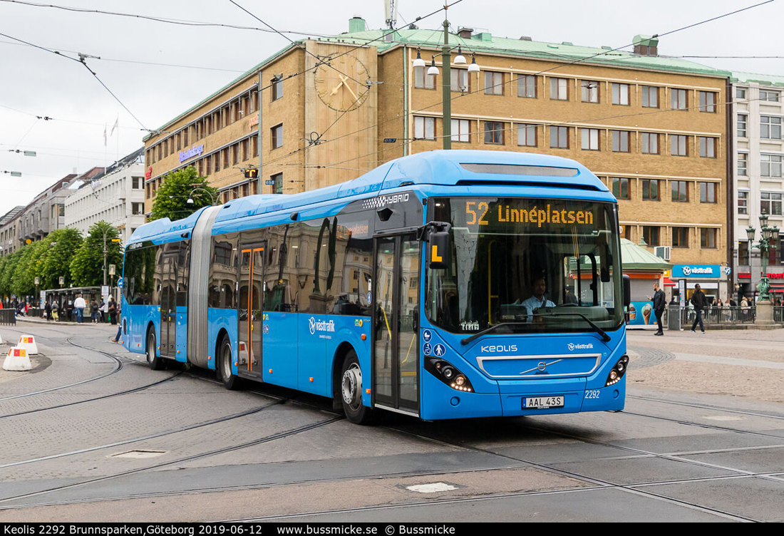 Gothenburg, Volvo 7900A Hybrid nr. 2292