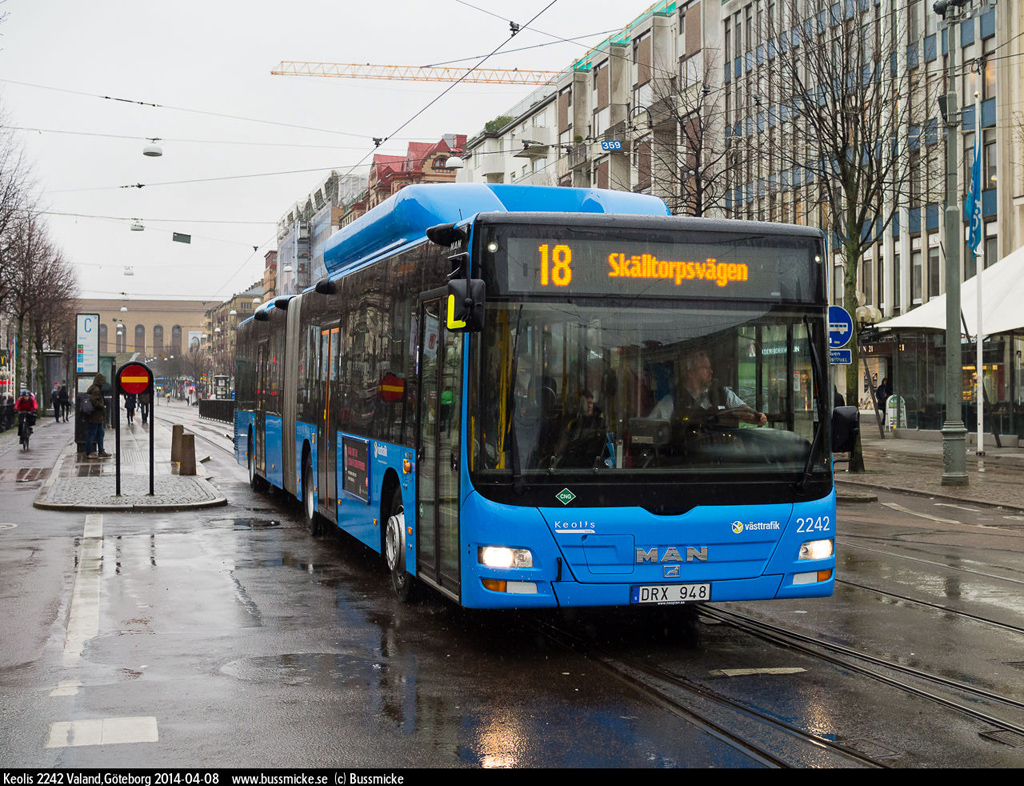 Göteborg, MAN A23 Lion's City G NG313 CNG č. 2242