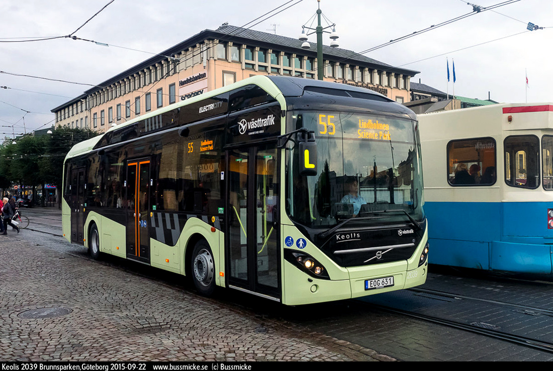 Гётеборг, Volvo 7900 Electric Hybrid № 2039