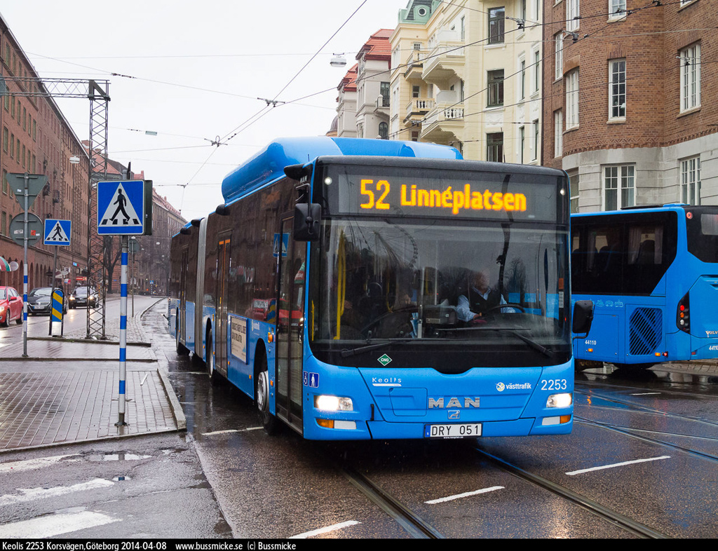 Гётеборг, MAN A23 Lion's City G NG313 CNG № 2253