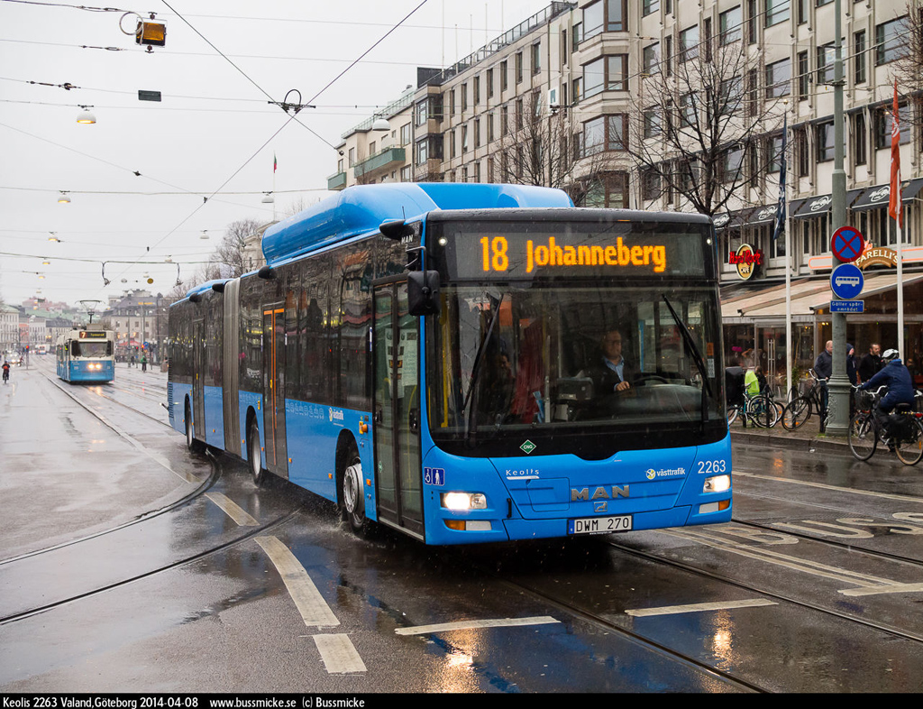 Gothenburg, MAN A23 Lion's City G NG313 CNG č. 2263
