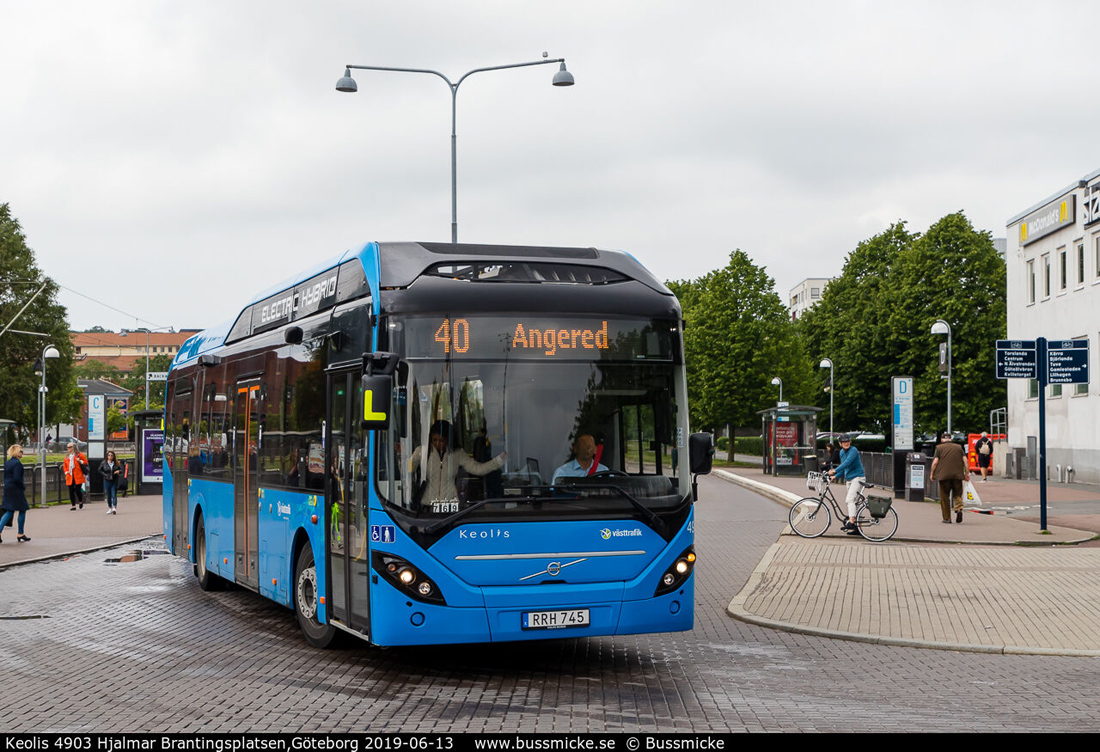 Gothenburg, Volvo 7900 Hybrid # 4903