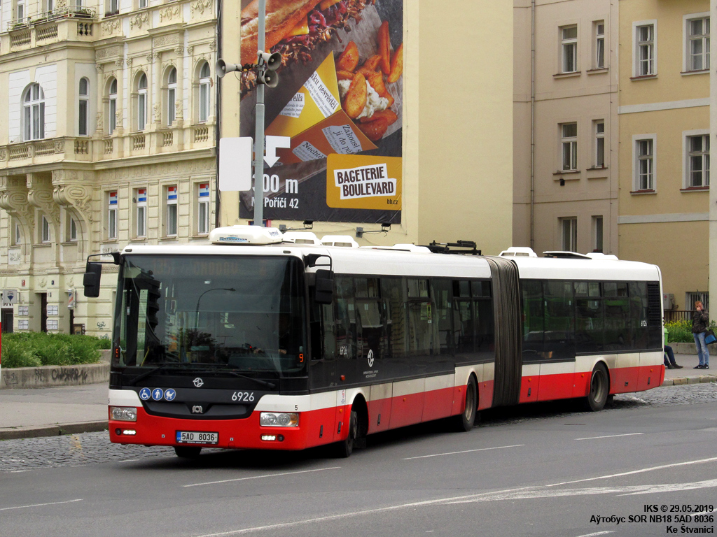 Prague, SOR NB 18 № 6926