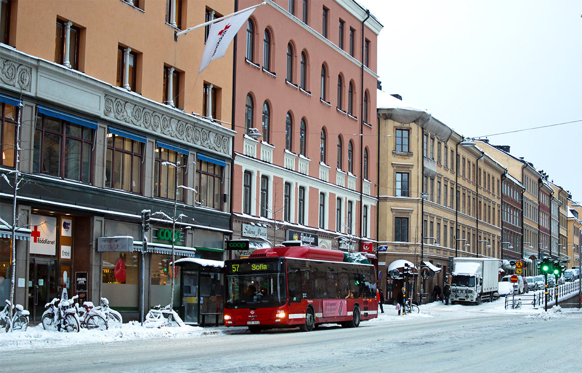 Stockholm, MAN A21 Lion's City NL243 CNG nr. 7444