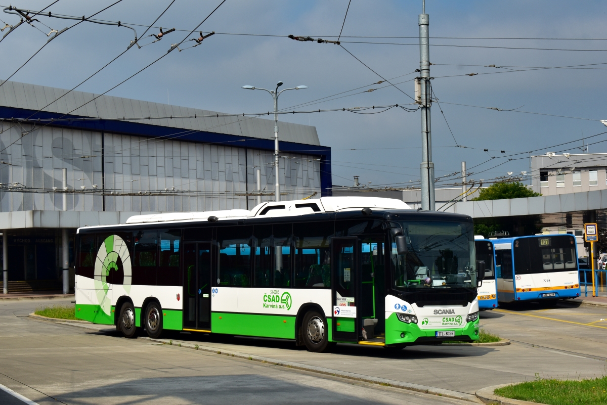 Карвина, Scania Citywide LE Suburban 14.9M CNG № 51-0002
