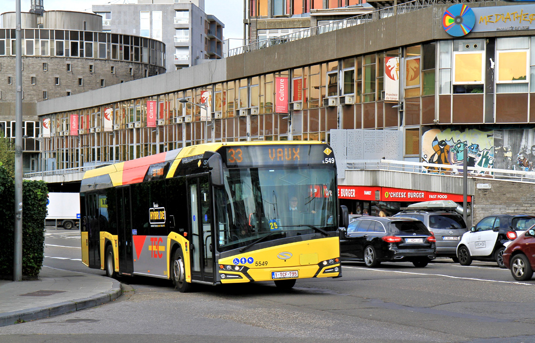 Liège, Solaris Urbino IV 12 hybrid # 5549