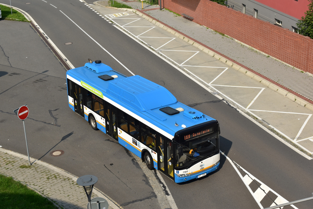 Ostrava, Solaris Urbino III 12 CNG № 7160
