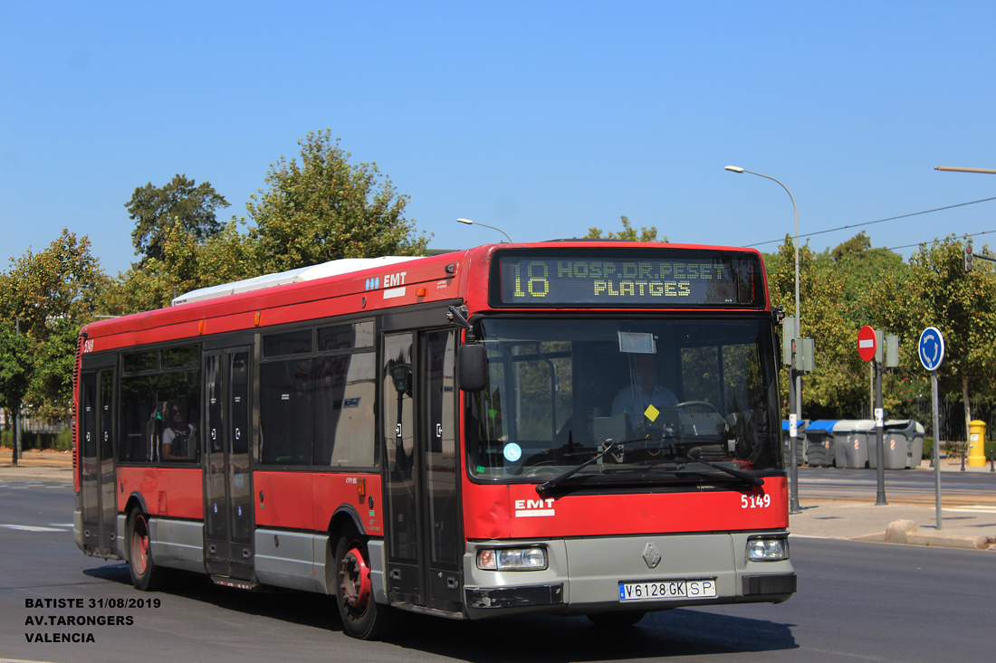 Valencia, Hispano Citybus E (Renault Agora S) # 5149