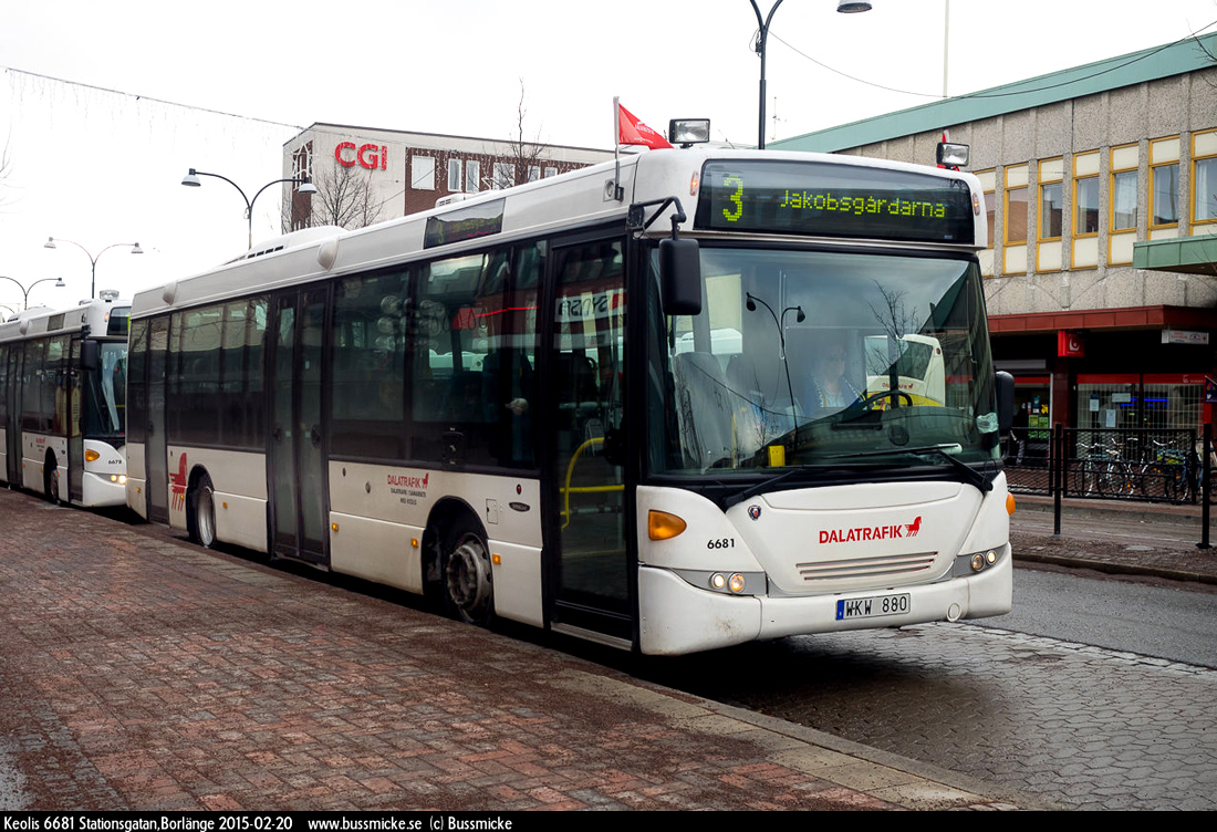 Borlänge, Scania OmniLink CK230UB 4x2LB №: 6681