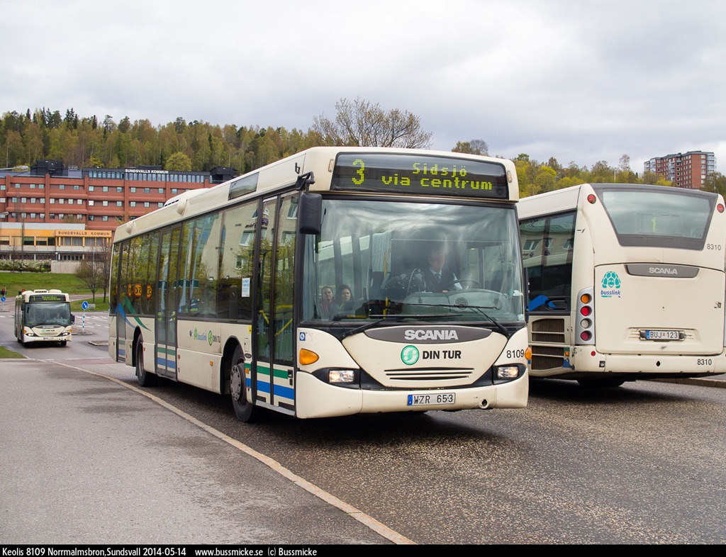 Sundsvall, Scania OmniLink CL94UB 4X2LB №: 8109