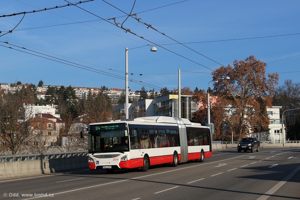 Брно, IVECO Urbanway 18M CNG № 2034