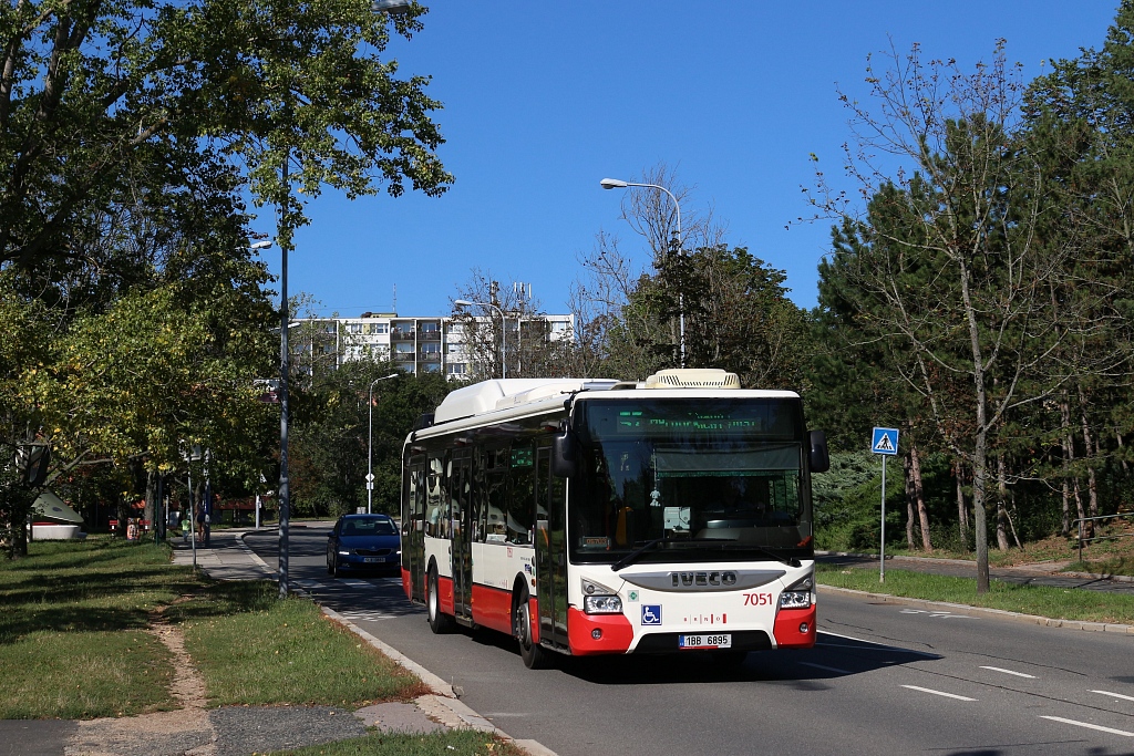 Brno, IVECO Urbanway 12M CNG nr. 7051