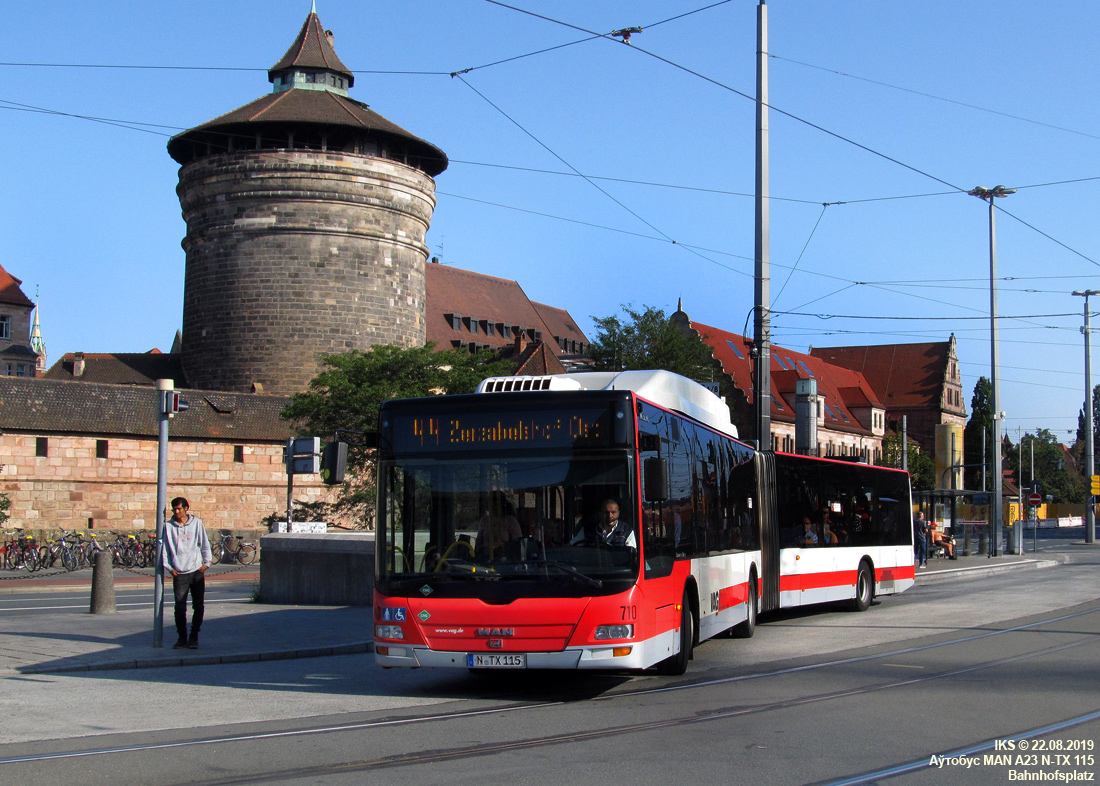 Nuremberg, MAN A23 Lion's City G NG313 CNG № 710