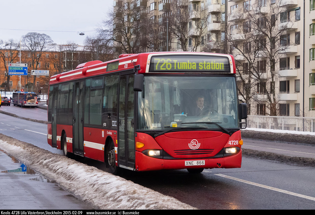 Stockholm, Scania OmniLink CL94UB 4X2LB # 4728