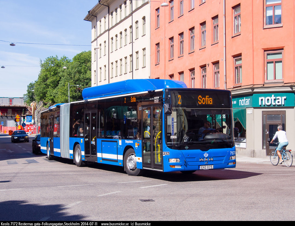 Stockholm, MAN A23 Lion's City G NG313 CNG # 7172