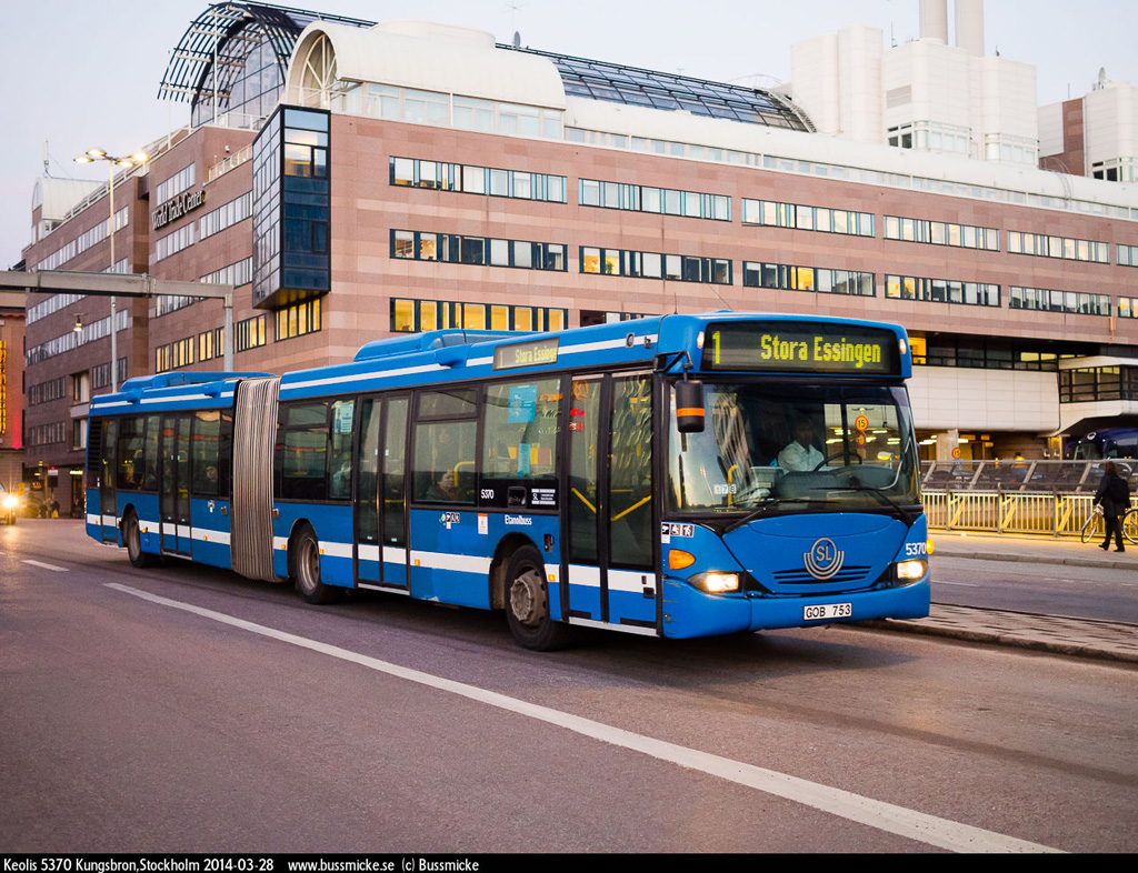 Стокгольм, Scania OmniCity CN94UA 6X2/2EB № 5370